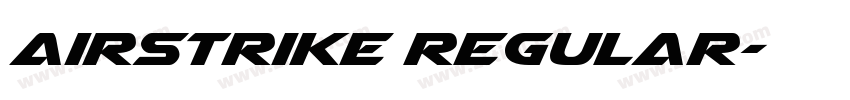 Airstrike Regular字体转换